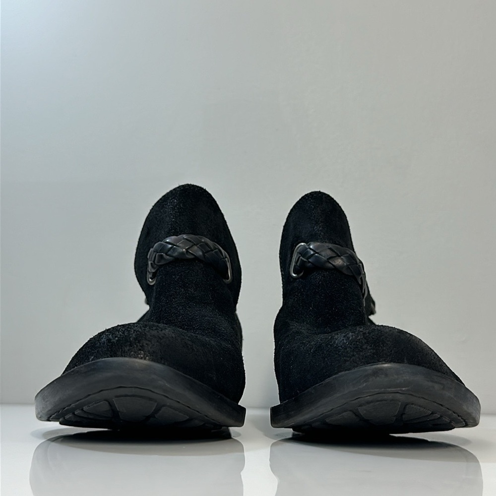 Born Sylvia Black Leather Booties Size 9 - Picture 6 of 16